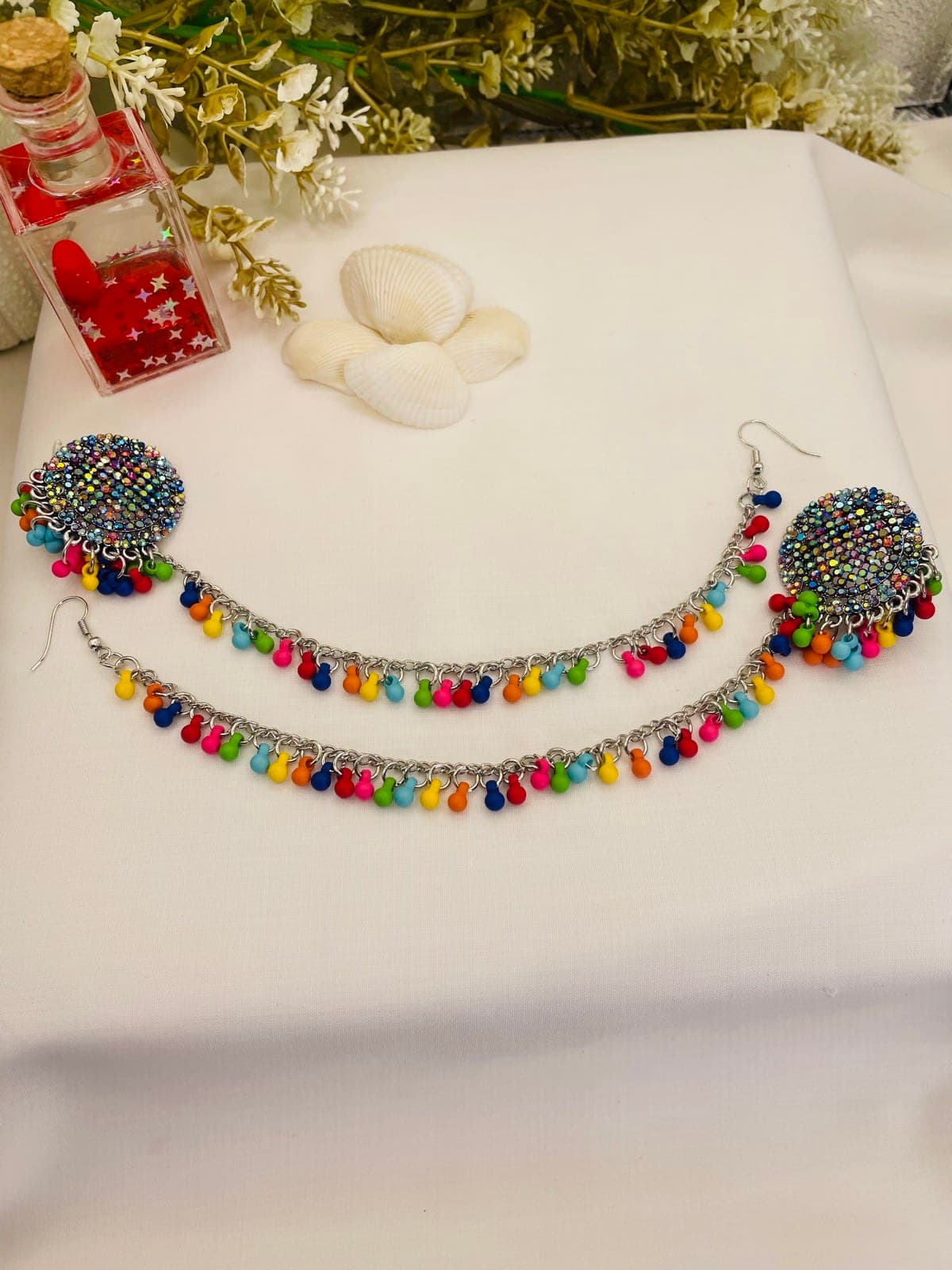 Multicolor Beaded Sahara Earrings